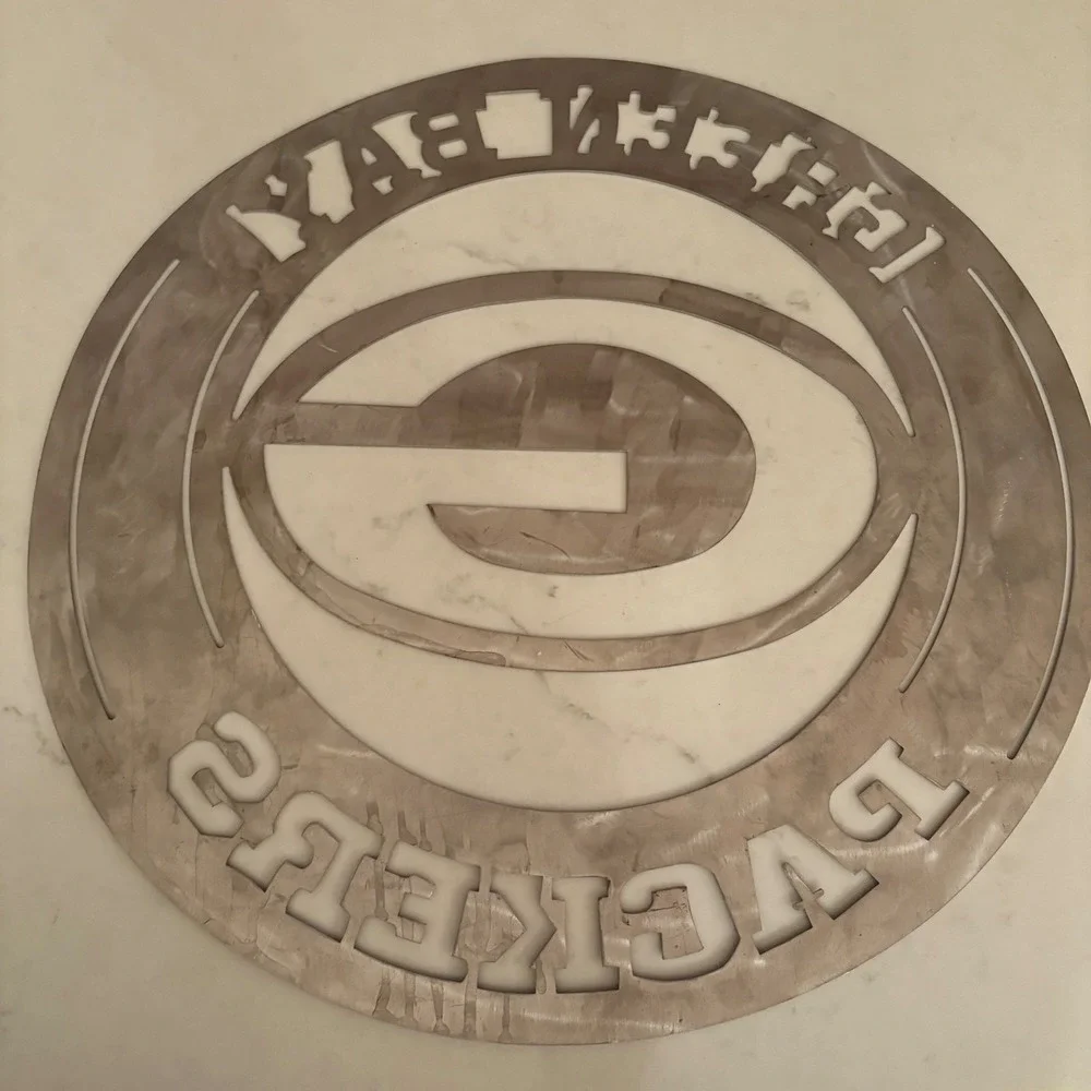 Handmade GREEN BAY Packers Metal Wall Art Sign NFL Football Home Decor‎ 16x17